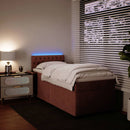 vidaXL rózsaszín bársony rugós ágy matraccal 90 x 200 cm