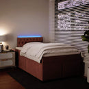 vidaXL rózsaszín bársony rugós ágy matraccal 120 x 190 cm