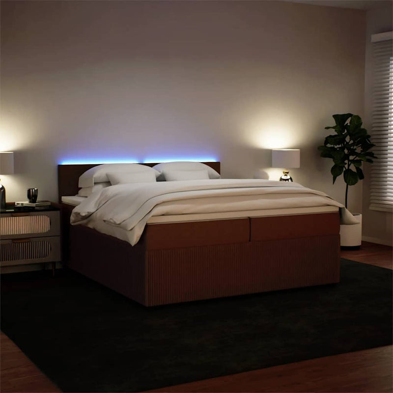 vidaXL rózsaszín bársony rugós ágy matraccal 200x200 cm