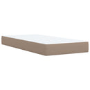 vidaXL cappuccino színű műbőr rugós ágy matraccal 80 x 200 cm