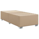 vidaXL cappuccino színű műbőr rugós ágy matraccal 80 x 200 cm