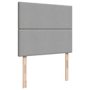 vidaXL világosszürke szövet rugós ágy matraccal 120 x 190 cm