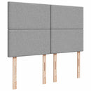 vidaXL világosszürke szövet rugós ágy matraccal 140 x 190 cm