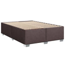 vidaXL sötétbarna szövet rugós ágy matraccal 140 x 190 cm
