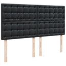 vidaXL fehér műbőr rugós ágy matraccal 200 x 200 cm