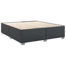 vidaXL fehér műbőr rugós ágy matraccal 200 x 200 cm