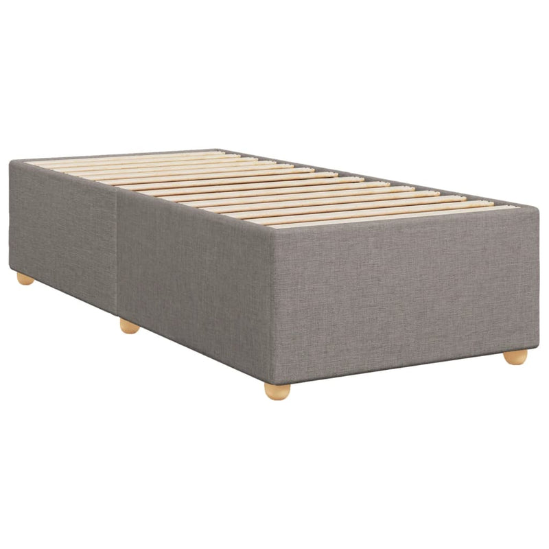 vidaXL tópszínű szövet rugós ágy matraccal 100 x 200 cm