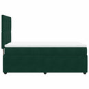 vidaXL sötétzöld bársony rugós ágy matraccal 80 x 200 cm