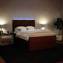 vidaXL rózsaszín bársony rugós ágy matraccal 120 x 200 cm