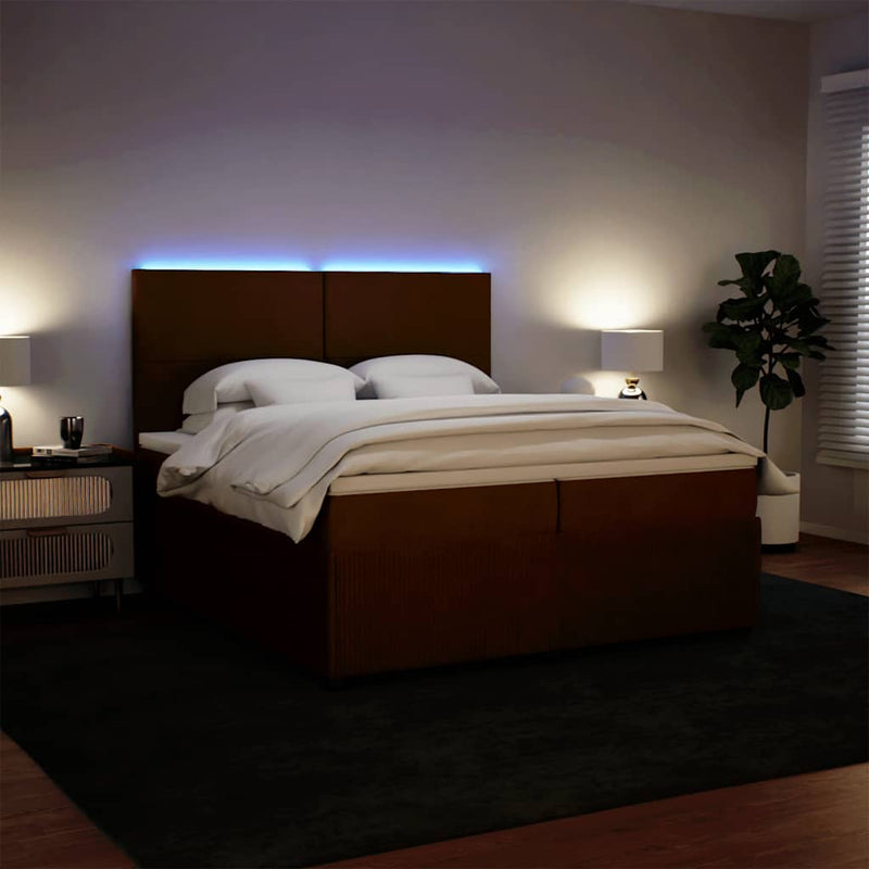 vidaXL rózsaszín bársony rugós ágy matraccal 200x200 cm