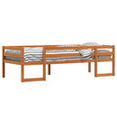 vidaXL viaszbarna tömör fenyőfa gyerekágykeret 80 x 200 cm