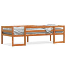 vidaXL viaszbarna tömör fenyőfa gyerekágykeret 80 x 200 cm