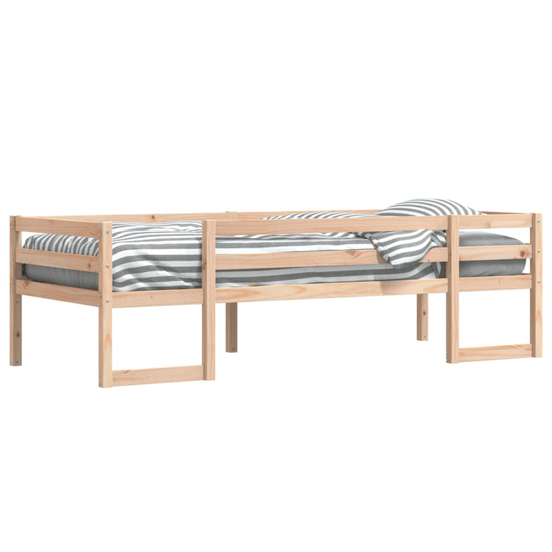 vidaXL tömör fenyőfa gyerekágykeret 90 x 200 cm