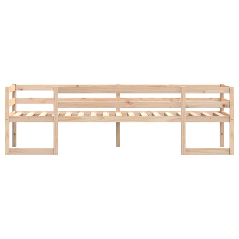 vidaXL tömör fenyőfa gyerekágykeret 90 x 200 cm