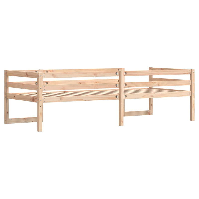 vidaXL tömör fenyőfa gyerekágykeret 90 x 200 cm