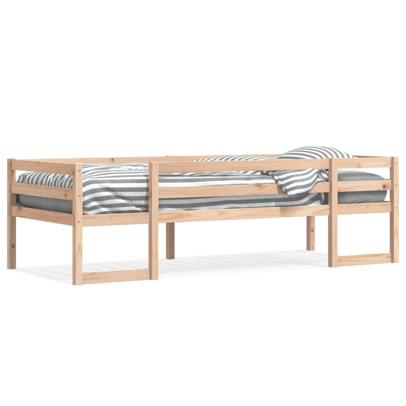vidaXL tömör fenyőfa gyerekágykeret 90 x 200 cm