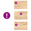 vidaXL konyhai munkalap 100x63,5x2,7cm tömör fa tölgyfa téglalap alakú