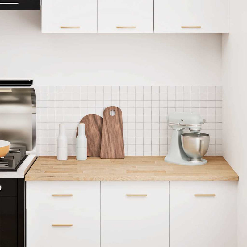 vidaXL konyhai munkalap 120x63,5x2,7cm tömör fa tölgyfa téglalap alakú