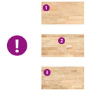 vidaXL konyhai munkalap 120x63,5x2,7cm tömör fa tölgyfa téglalap alakú