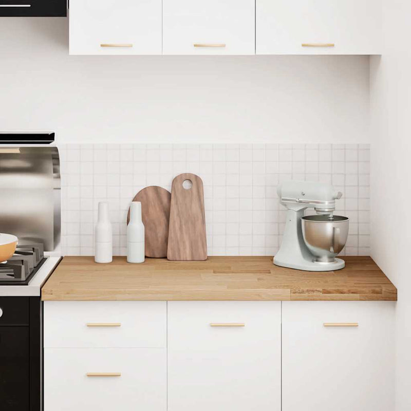 vidaXL konyhai munkalap 120x63,5x4 cm tömör fa tölgyfa téglalap alakú