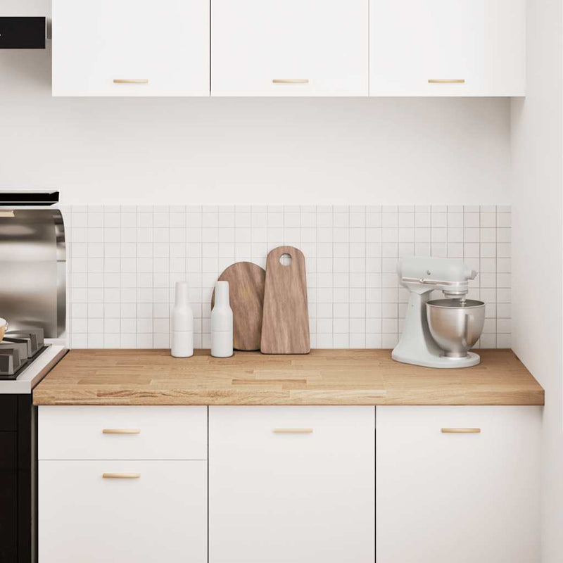 vidaXL konyhai munkalap 140x63,5x4 cm tömör fa tölgyfa téglalap alakú