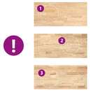 vidaXL konyhai munkalap 140x63,5x4 cm tömör fa tölgyfa téglalap alakú