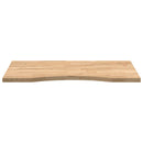 vidaXL tömör tölgyfa téglalap alakú asztallap kezeletlen 80x50x2,5cm