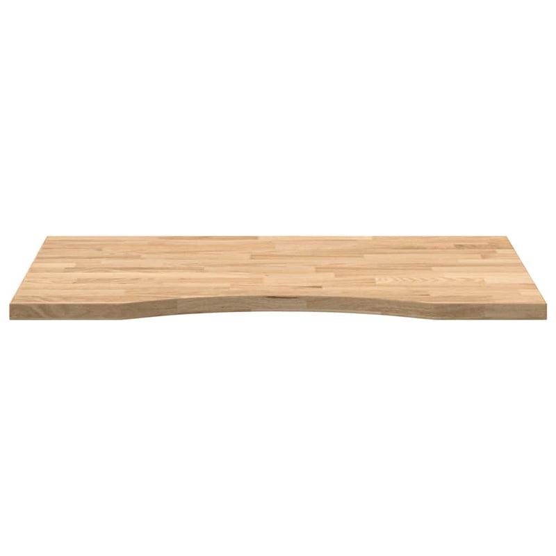 vidaXL tömör tölgyfa téglalap alakú asztallap kezeletlen 80x50x2,5cm