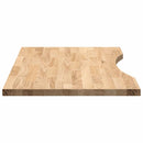 vidaXL tömör tölgyfa téglalap alakú asztallap kezeletlen 80x50x2,5cm
