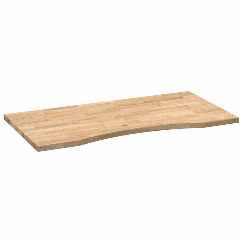 vidaXL tömör tölgyfa téglalap alakú asztallap kezeletlen 100x50x2,5 cm