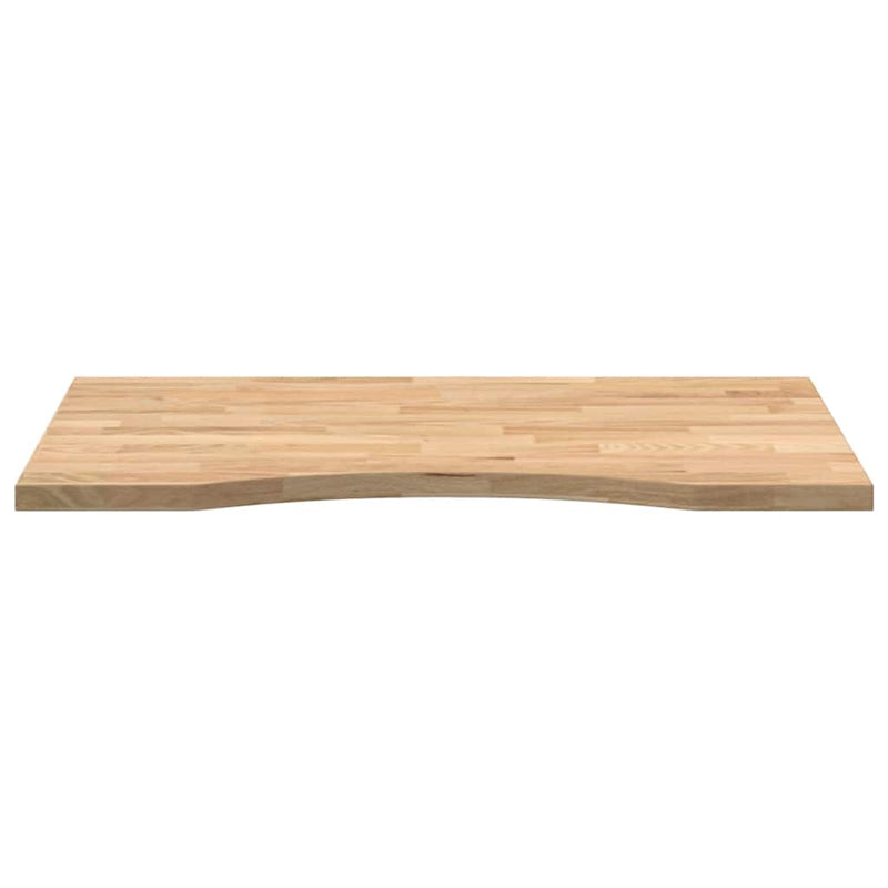 vidaXL tömör tölgyfa téglalap alakú asztallap kezeletlen 80x60x2,5 cm