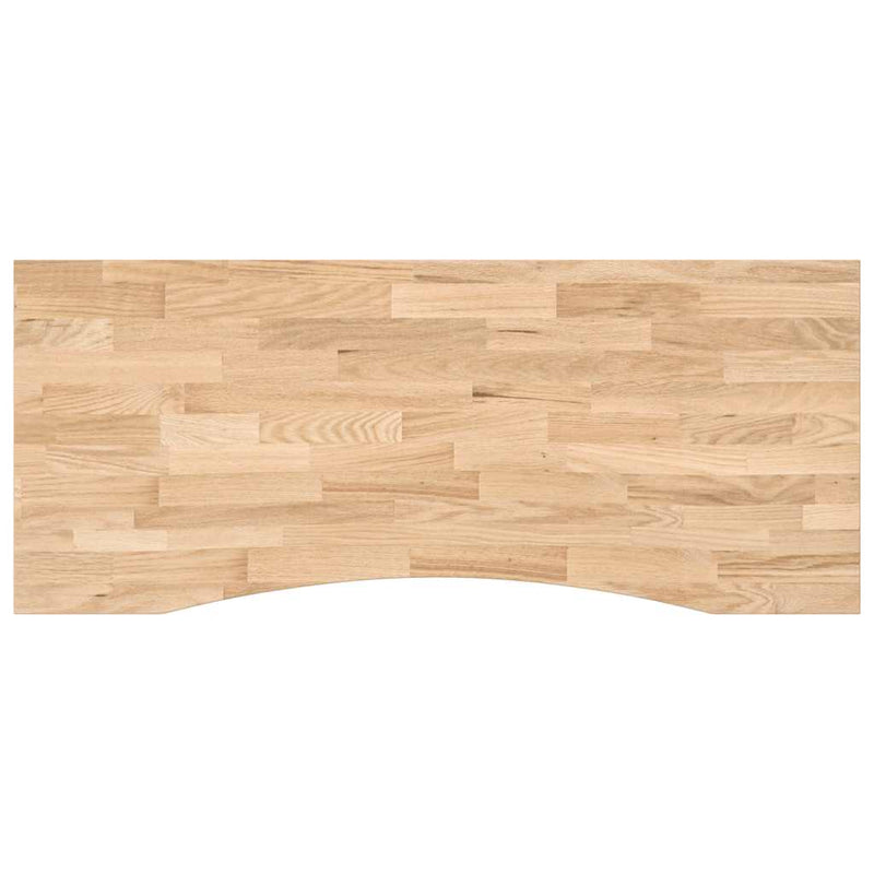 vidaXL tömör tölgyfa téglalap alakú asztallap kezeletlen 120x60x2,5 cm