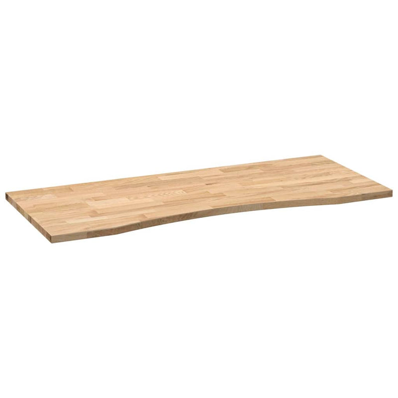 vidaXL tömör tölgyfa téglalap alakú asztallap kezeletlen 120x60x2,5 cm