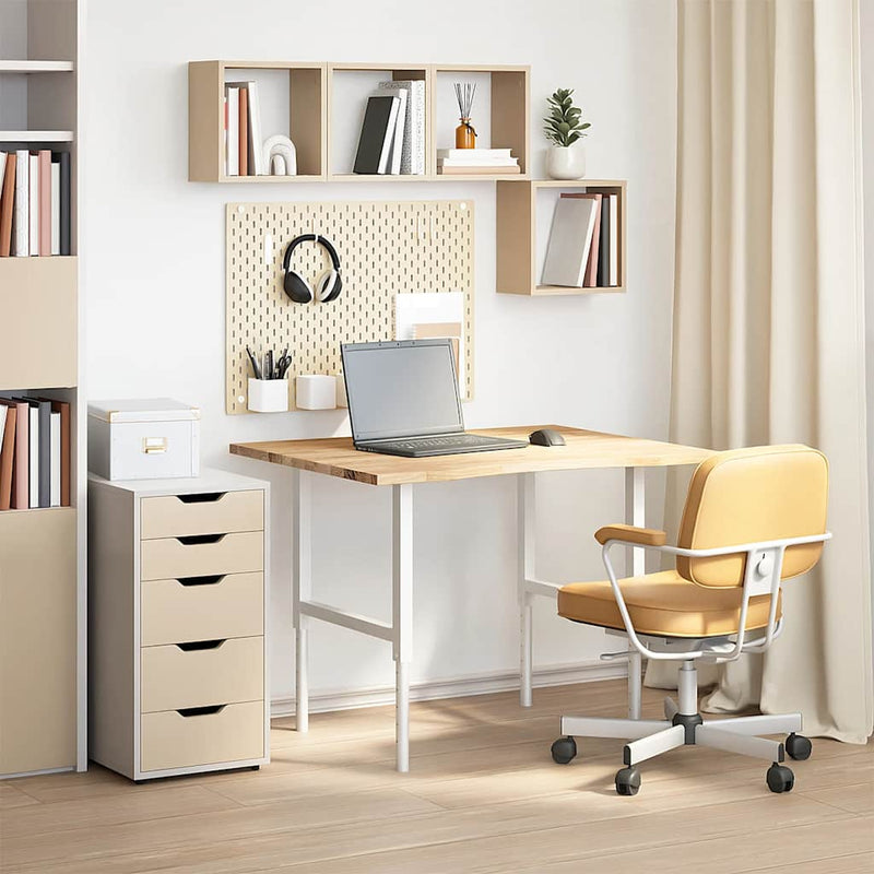 vidaXL tömör tölgyfa téglalap alakú asztallap kezeletlen 100x80x2,5 cm