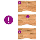 vidaXL világosbarna tömör fa tölgyfa téglalap alakú íróasztallap