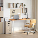 vidaXL világosbarna tömörfa tölgyfa téglalap alakú íróasztallap