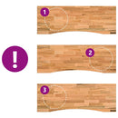 vidaXL világosbarna tömörfa tölgyfa téglalap alakú íróasztallap