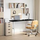 vidaXL sötétbarna tömör fa tölgyfa téglalap alakú íróasztallap