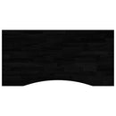 vidaXL sötétbarna tömör fa tölgyfa téglalap alakú íróasztallap