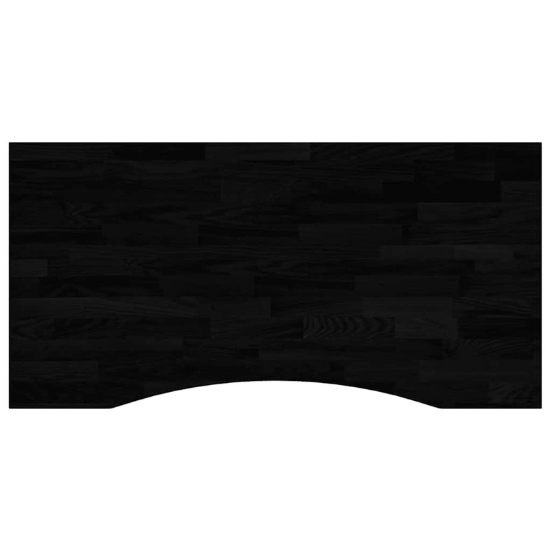 vidaXL sötétbarna tömör fa tölgyfa téglalap alakú íróasztallap