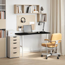 vidaXL sötétbarna tömör fa tölgyfa téglalap alakú íróasztallap