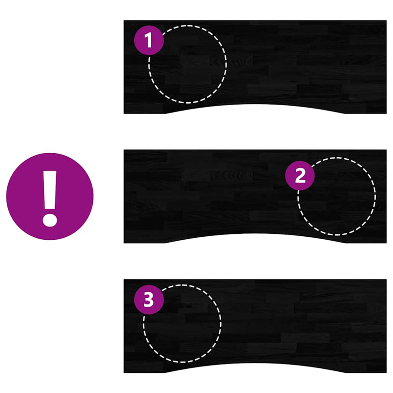 vidaXL sötétbarna tömör fa tölgyfa téglalap alakú íróasztallap