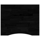 vidaXL sötétbarna tömör fa tölgyfa téglalap alakú íróasztallap