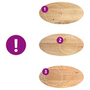 vidaXL tömör akácfa ovális alakú asztallap 120 x 60 x 2 cm