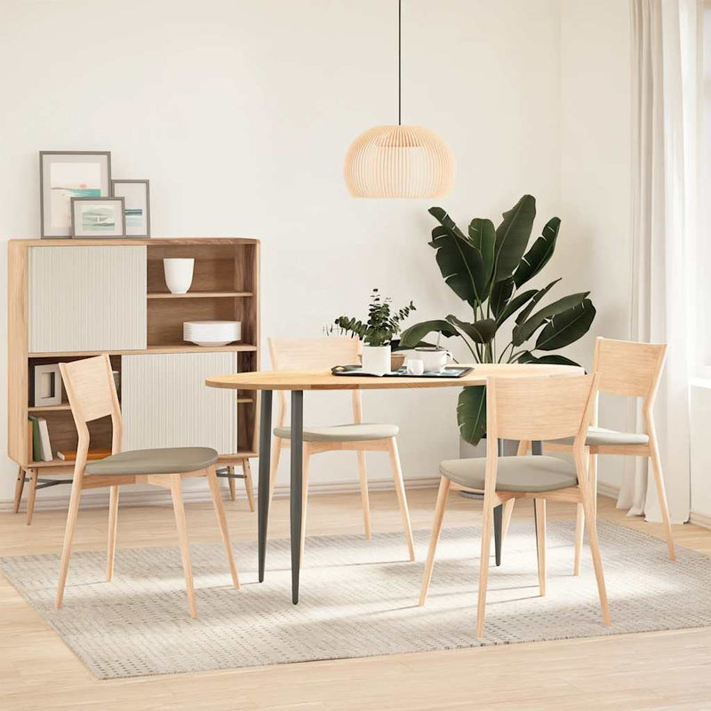 vidaXL tömör akácfa ovális alakú asztallap 140 x 60 x 2 cm
