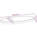 vidaXL tömör akácfa ovális alakú asztallap 80 x 40 x 4 cm