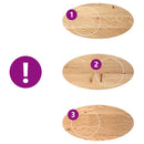 vidaXL tömör akácfa ovális alakú asztallap 100 x 50 x 4 cm