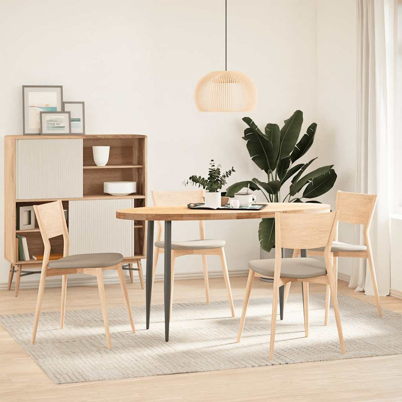 vidaXL tömör akácfa ovális alakú asztallap 140 x 60 x 4 cm