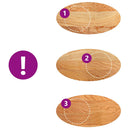 vidaXL világosbarna tömör akácfa ovális alakú asztallap 80 x 40 x 2 cm