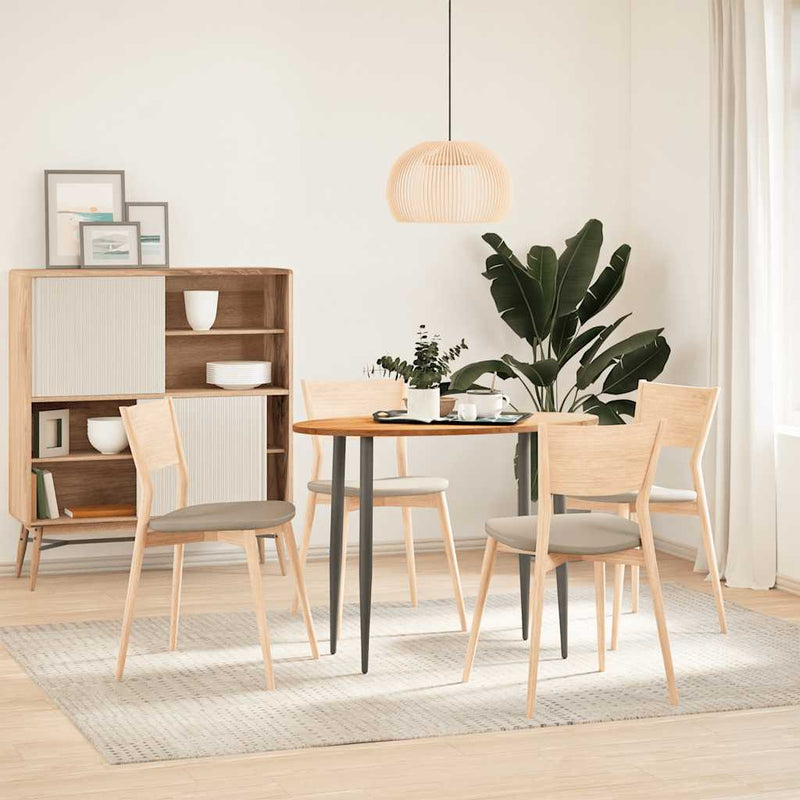 vidaXL világosbarna tömör akácfa ovális alakú asztallap 100x50x2 cm